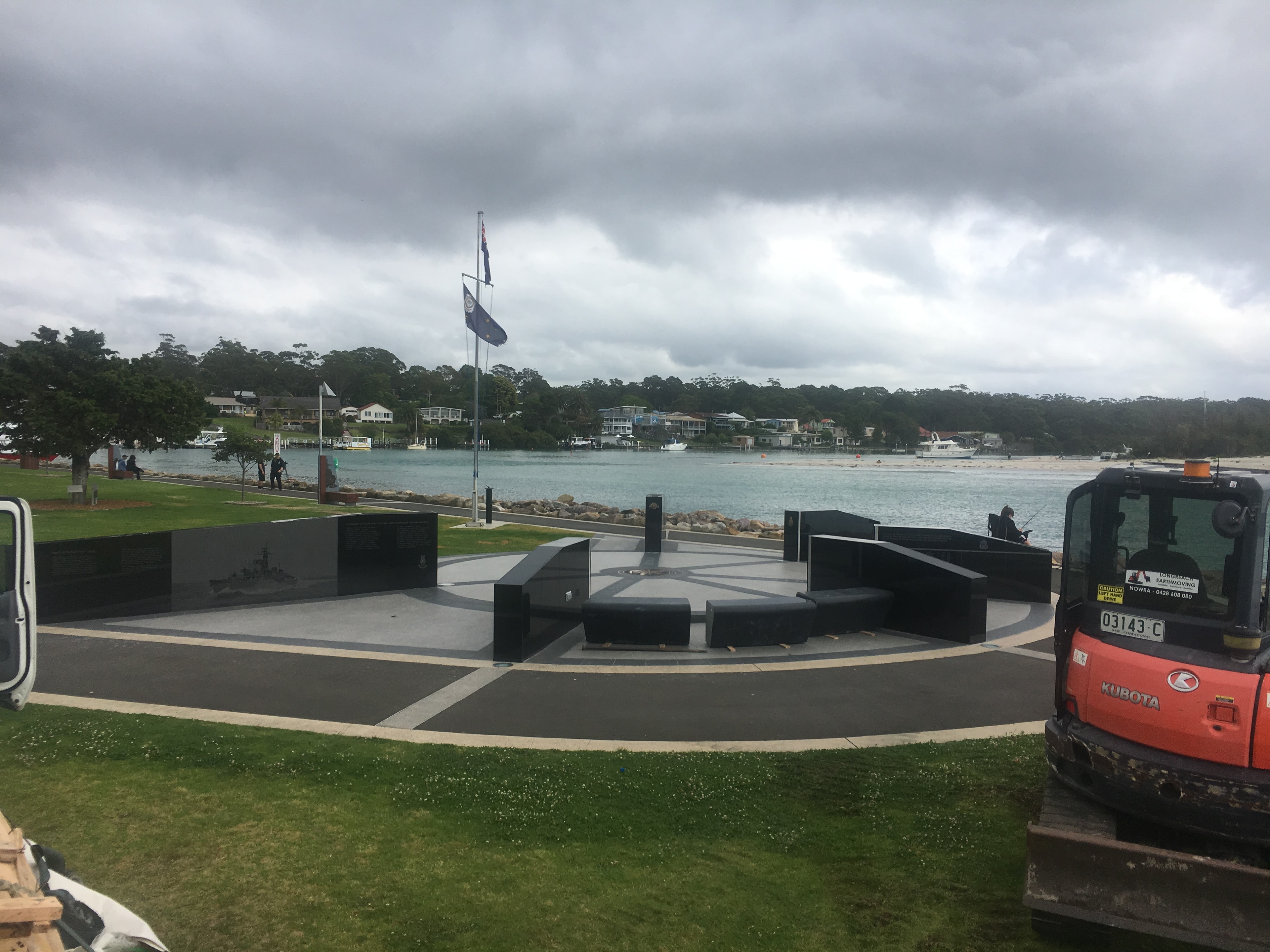 Waterfront war memorial installation