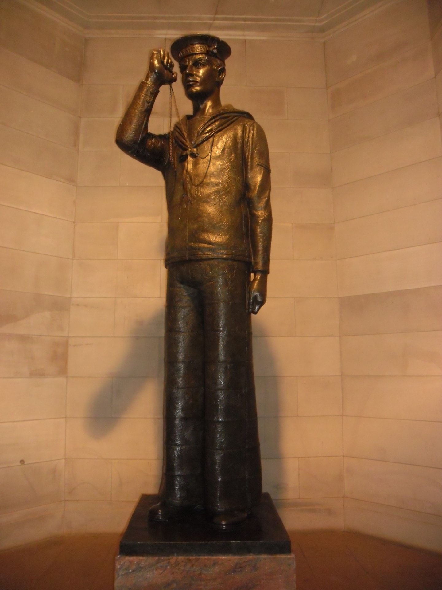 Bronze sailor statue
