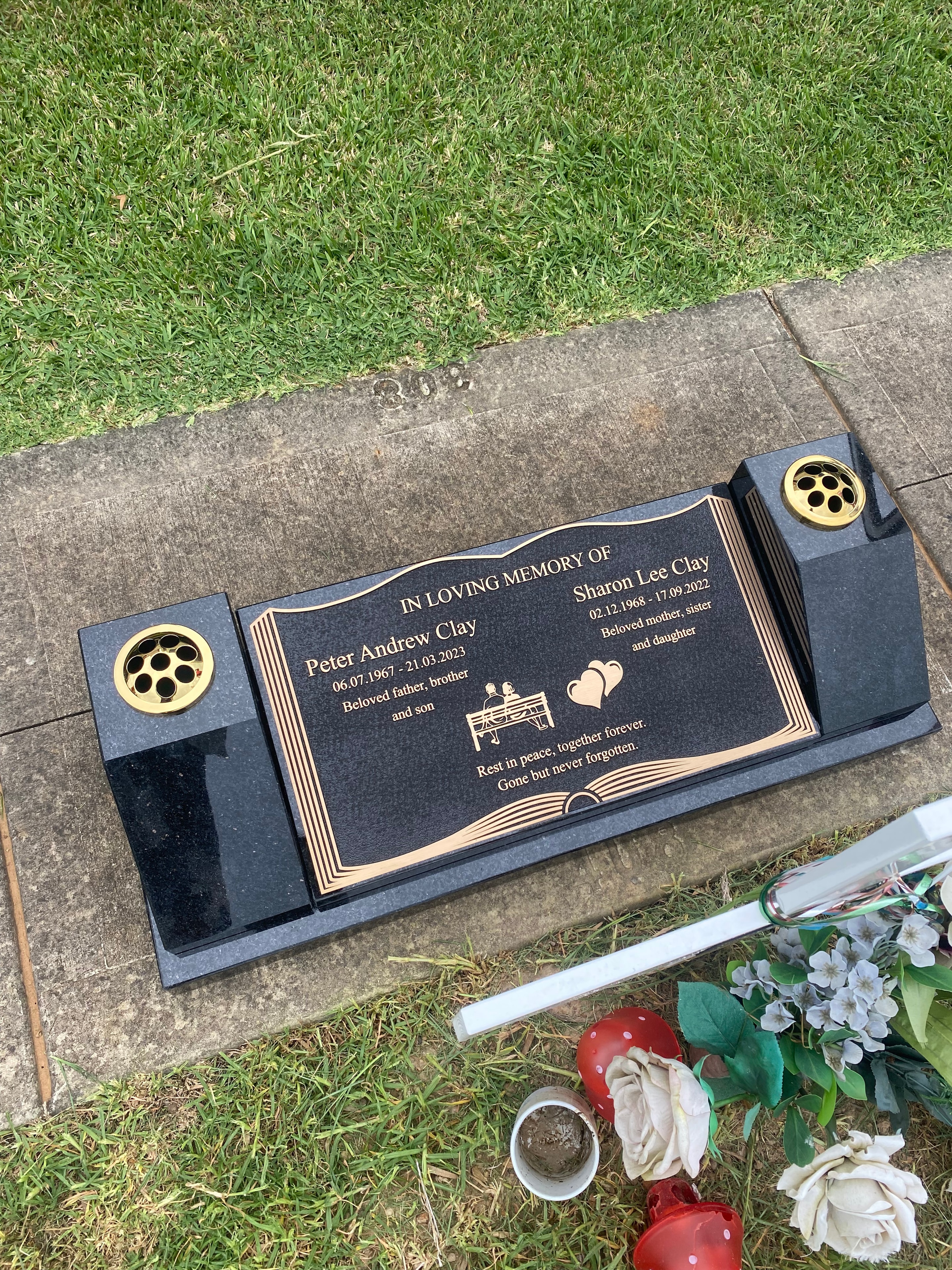 Custom memorial plaque example 21
