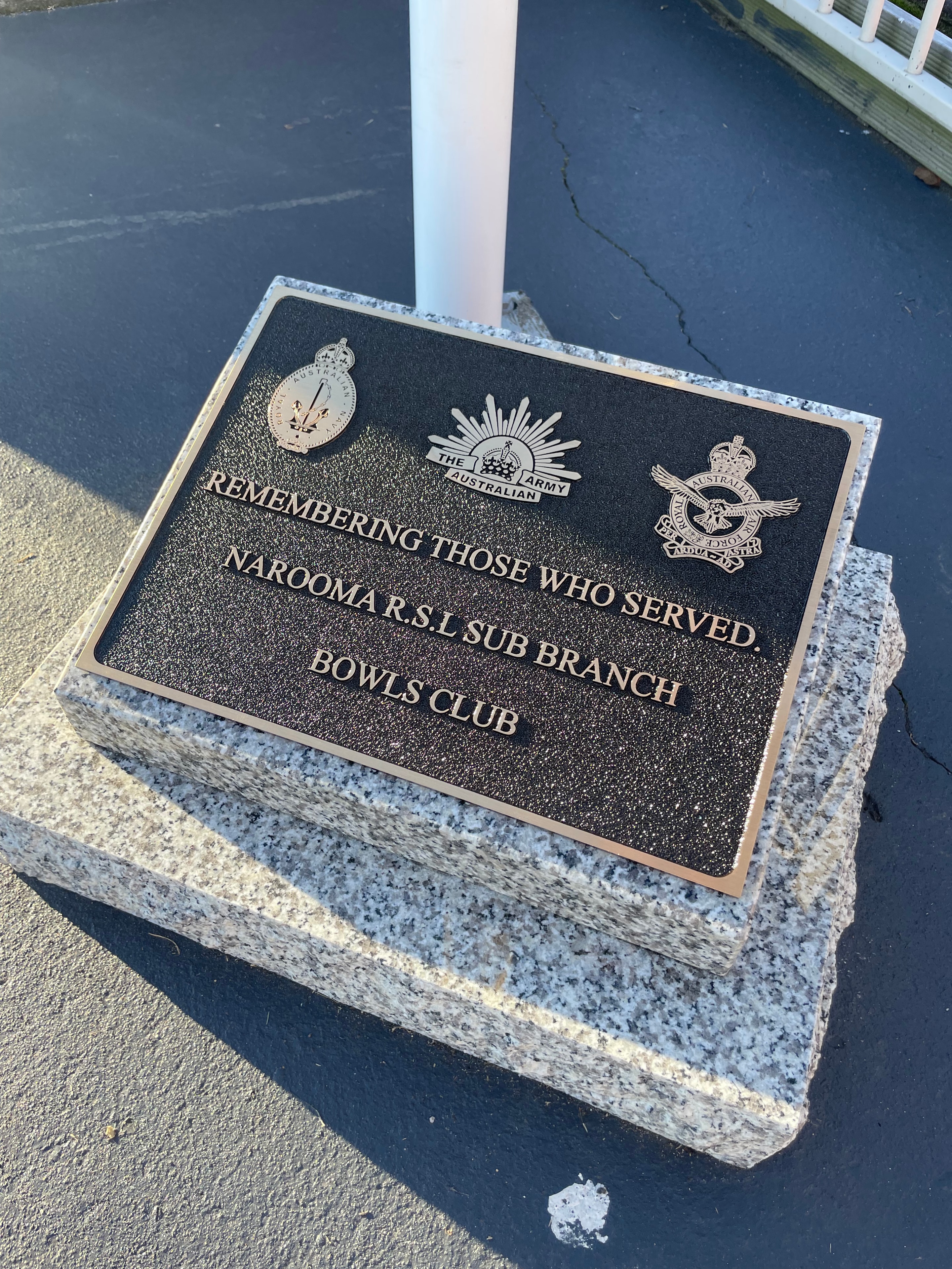 Custom memorial plaque example 4