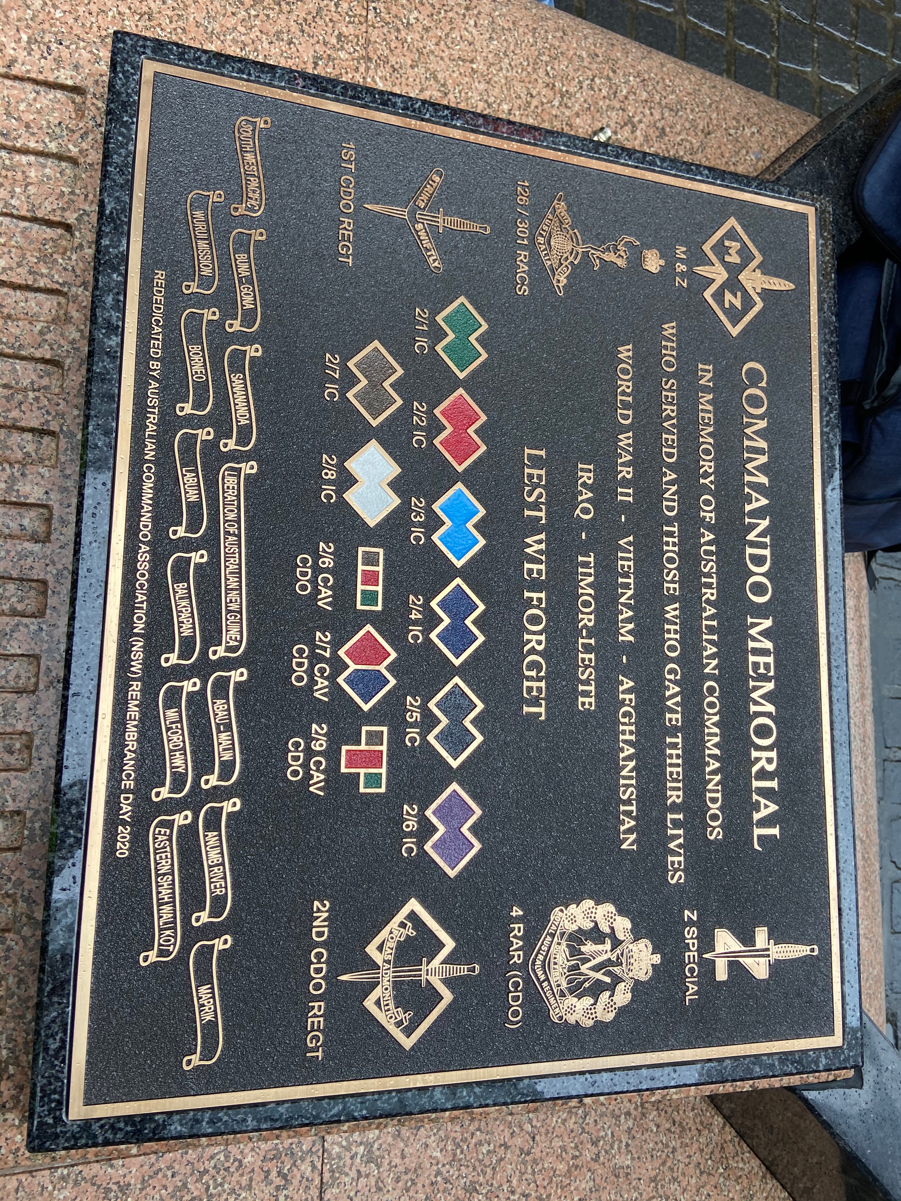 Custom memorial plaque example 5